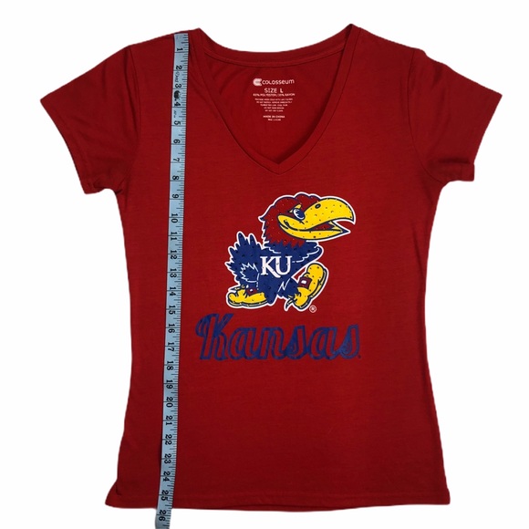University of Kansas Jayhawks Short Sleeved Tee LG - Picture 4 of 6
